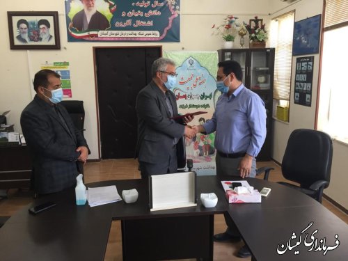 حضور فرماندار گمیشان در شبکه بهداشت شهرستان 