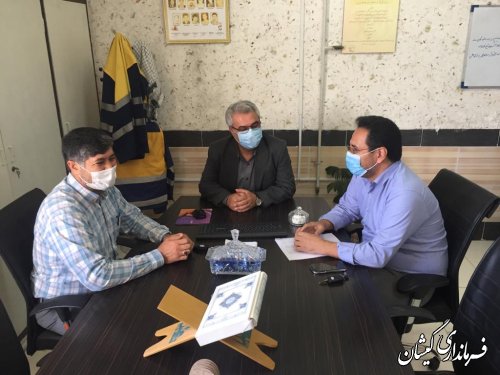 بازدید فرماندار گمیشان از ادارات شهرستان به مناسبت هفته دولت