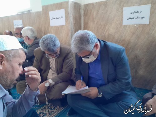 برگزاری میز خدمت در نماز جمعه سیمین شهر 