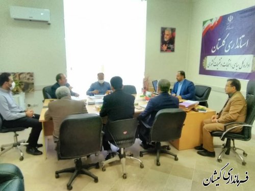 حضور فرماندار گمیشان در جلسه بررسی وضعیت آمار واکسیناسیون کرونا