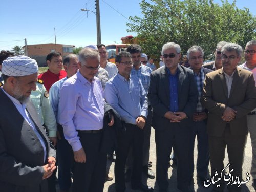 افتتاح راه روستایی قرمسه به چارقلی