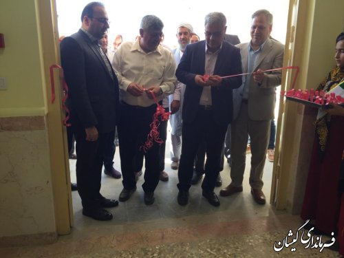 حضور فرماندار گمیشان در آیین افتتاح دبستان فاروق منصور عباسی قارقی 