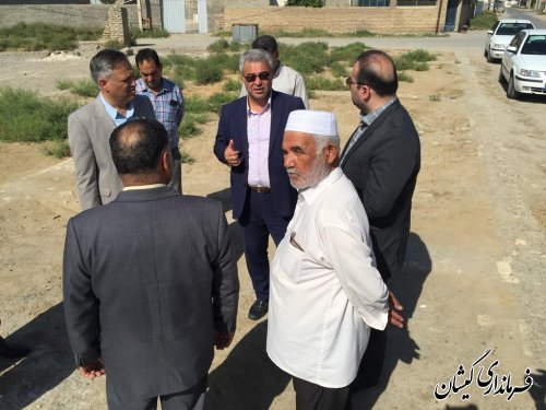 بازدید مشترک فرماندار گمیشان و مدیر کل نوسازی مدارس