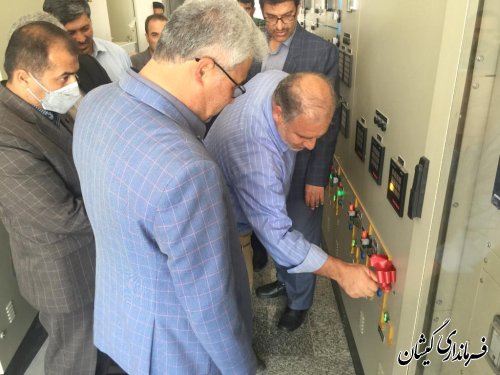افتتاح متمرکز پروژه های حوزه برق شهرستان گمیشان 