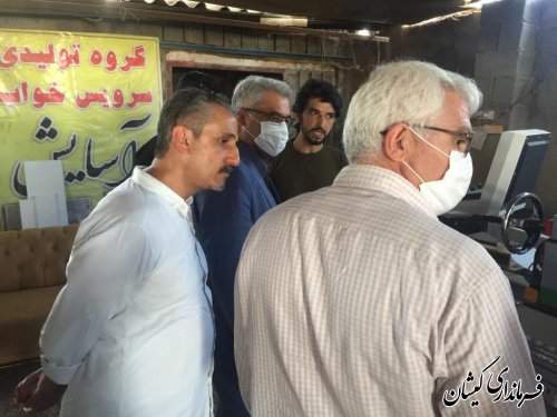 افتتاح و بهره برداری طرح مبل سازی در سیمین 
