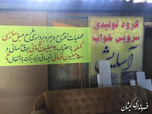 افتتاح و بهره برداری طرح مبل سازی در سیمین 