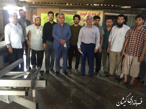 افتتاح و بهره برداری طرح مبل سازی در سیمین 