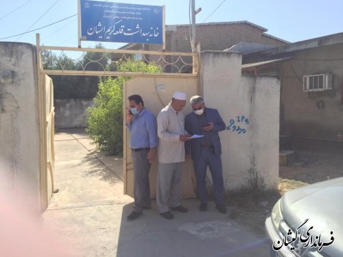 بازدید میدانی فرماندار گمیشان از روند واکسیناسیون بخش گلدشت و مرکزی
