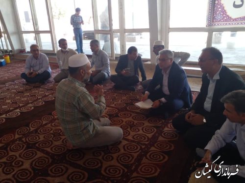 برگزاری میز خدمت در نماز جمعه گمیش تپه