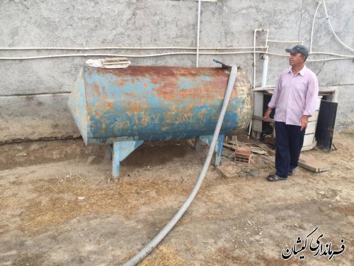 بازدید فرماندار گمیشان از آبرسانی به روستای قلمس 