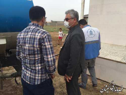 بازدید فرماندار گمیشان از آبرسانی به روستای قلمس 
