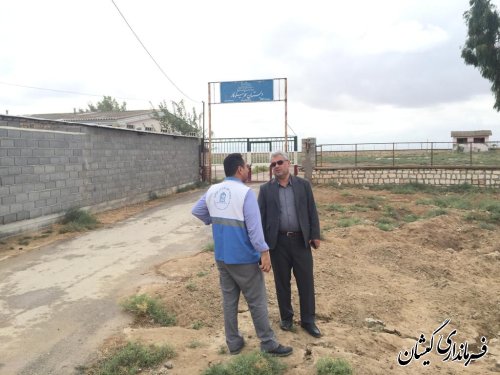 دستور فرماندار گمیشان جهت رفع خطر معبر دسترسی به مدرسه روستای کله پست 