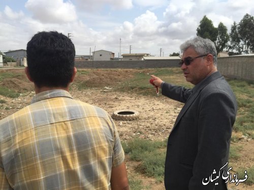 دستور فرماندار گمیشان جهت رفع خطر معبر دسترسی به مدرسه روستای کله پست 