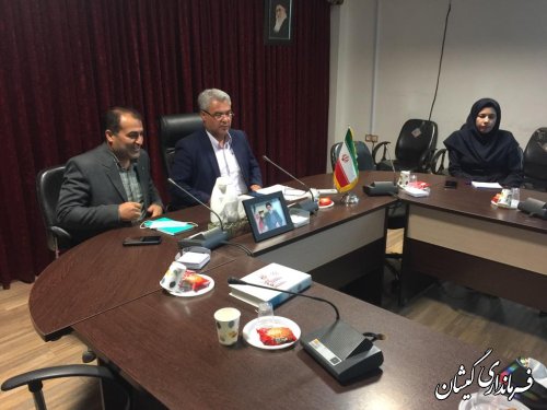 حضور فرماندار گمیشان در جلسه ستاد شئون فرهنگی استان 