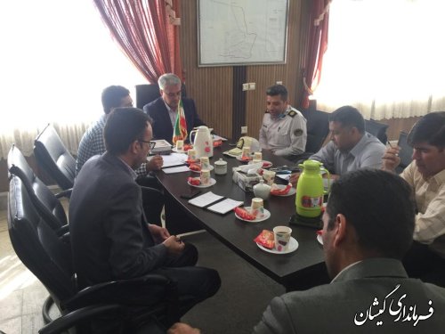برگزاری جلسه شورای ترافیک شهرستان گمیشان 