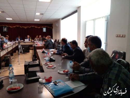 برگزاری جلسه ستاد رشد اقتصادی 8 درصدی شهرستان گمیشان 