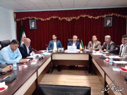 برگزاری جلسه ستاد رشد اقتصادی 8 درصدی شهرستان گمیشان 
