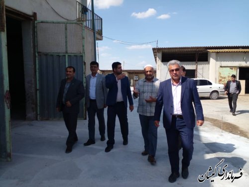بازدید فرماندار گمیشان از دامداری واقع در سیمین شهر 