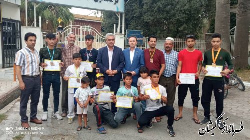 کسب مقام سوم تیمی تیم کن شین کاراته استان گلستان با کاراته کاران گمیشانی