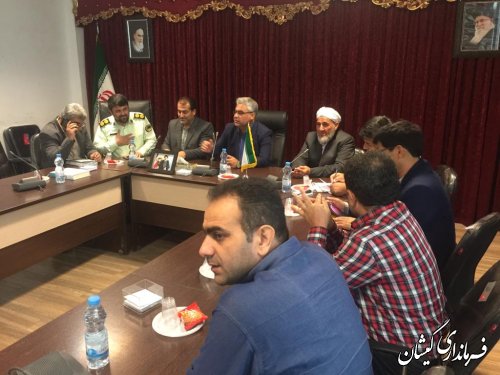 حضور فرماندار گمیشان در جلسه ستاد برگزاری هفته دفاع مقدس استان گلستان 