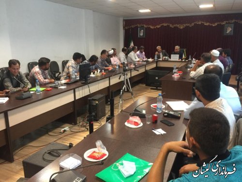 نشست فرماندار گمیشان با دهیاران شهرستان 