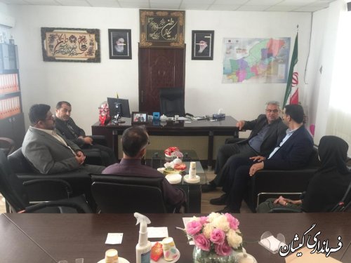 ملاقات مدیر کل فرهنگ و ارشاد اسلامی استان گلستان با فرماندار گمیشان 