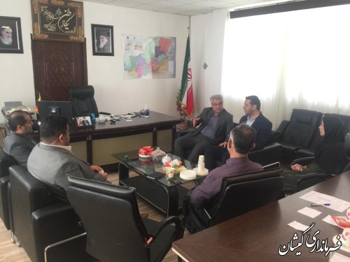 ملاقات مدیر کل فرهنگ و ارشاد اسلامی استان گلستان با فرماندار گمیشان 