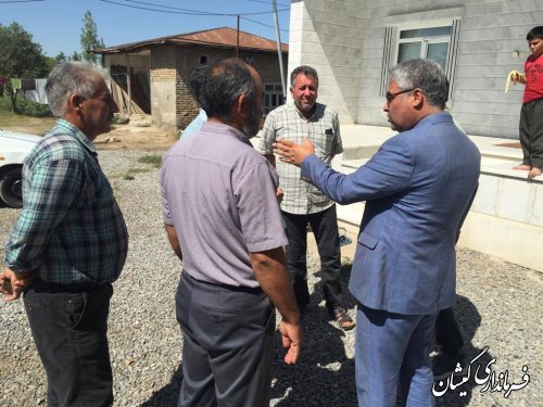 پیگیری و تلاش برای اجرای عملیات احداث مسکن جوانان در روستای مرادبردی 