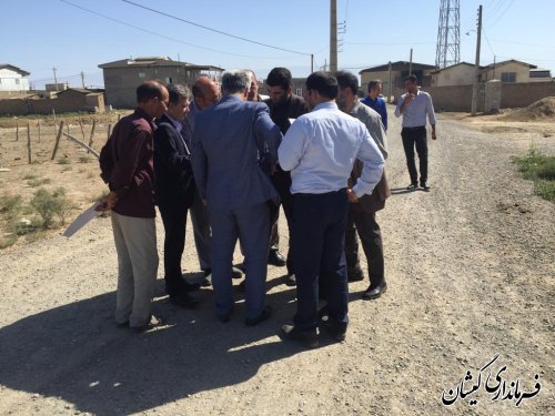 پیگیری فرماندار گمیشان جهت سند دار شدن اراضی روستای سقر تپه 