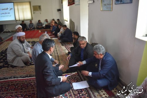 برگزاری میز خدمت روستای کملر 
