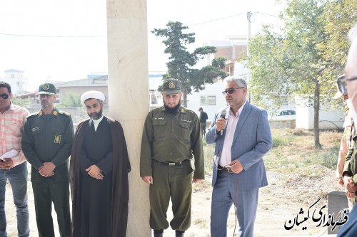 غبار روبی یادمان شهدای خوشنام گمیشان 