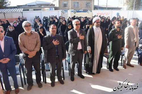 برگزاری مراسم گرامیداشت هفته وحدت در دبیرستان امام محمد باقر (ع) گمیشان