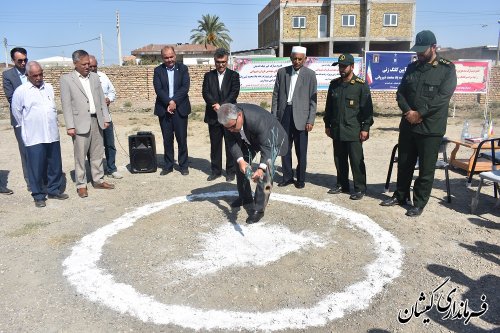 آغاز عملیات اجرایی مدرسه مرحوم محمد شیروانی گمیشان 