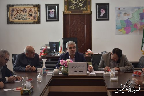 برگزاری جلسه ستاد پدافند غیرعامل شهرستان گمیشان