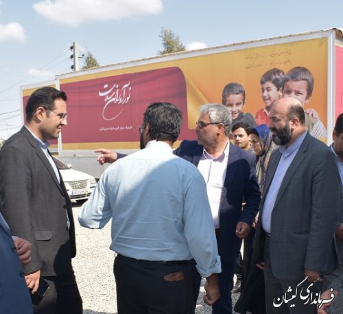 بازدید معاون سیاسی امنیتی اجتماعی استاندار گلستان از محل استقرار گروه پزشکان جهادی گمیشان 