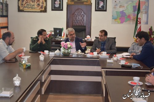 برگزاری جلسه هماهنگی آیین افتتاح یادمان شهدای گمنام گمیشان 