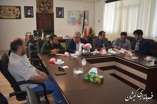 برگزاری جلسه هماهنگی آیین افتتاح یادمان شهدای گمنام گمیشان 