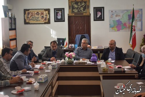 برگزاری جلسه کارگروه ساماندهی امور گندم، آرد و نان شهرستان گمیشان 