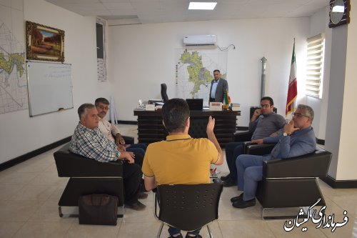 حضور  فرماندار گمیشان در شهرداری سیمین شهر 