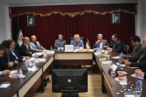 برگزاری پنجمین جلسه ستاد رشد 8 درصدی  شهرستان گمیشان