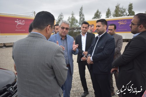 بازدید فرماندار گمیشان و مدیرکل دفتر امور روستایی استانداری از محل استقرار پزشکان جهادی 
