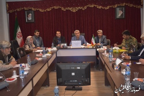 برگزاری ششمین جلسه شورای هماهنگی مبارزه با موادمخدر شهرستان گمیشان 