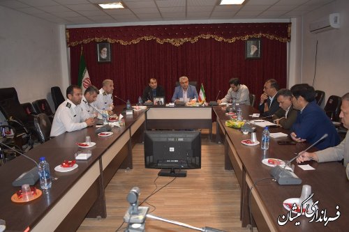 برگزاری جلسه شورا ترافیک شهرستان گمیشان