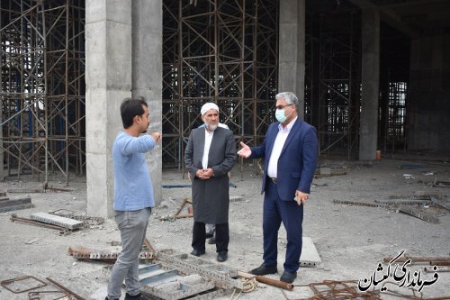 اتمام اجرای سقف و ستون های بلوک A سازه بیمارستان 64 تختخوابی شهرستان گمیشان