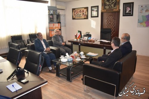 دیدار مدیر کل ثبت احوال استان گلستان  با فرماندار گمیشان