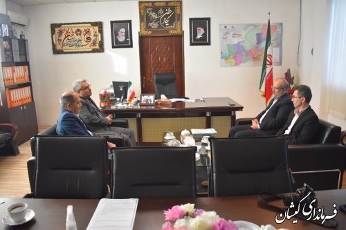 دیدار مدیر کل ثبت احوال استان گلستان  با فرماندار گمیشان