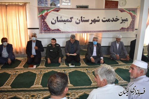 برگزاری میز خدمت در روستای قلعه جیق کوچک