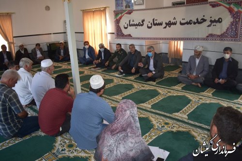 برگزاری میز خدمت در روستای قلعه جیق کوچک