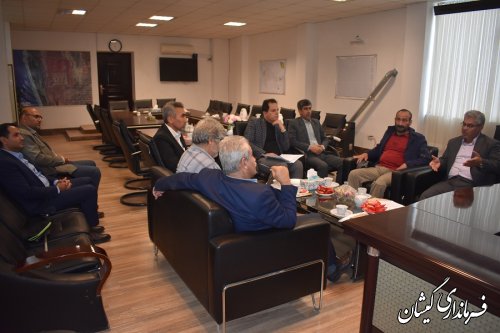 دیدار مدیر صندوق بیمه محصولات کشاورزی و دامی بانک کشاورزی استان با فرماندار گمیشان