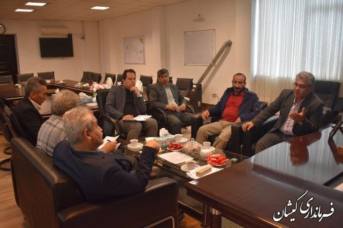 دیدار مدیر صندوق بیمه محصولات کشاورزی و دامی بانک کشاورزی استان با فرماندار گمیشان